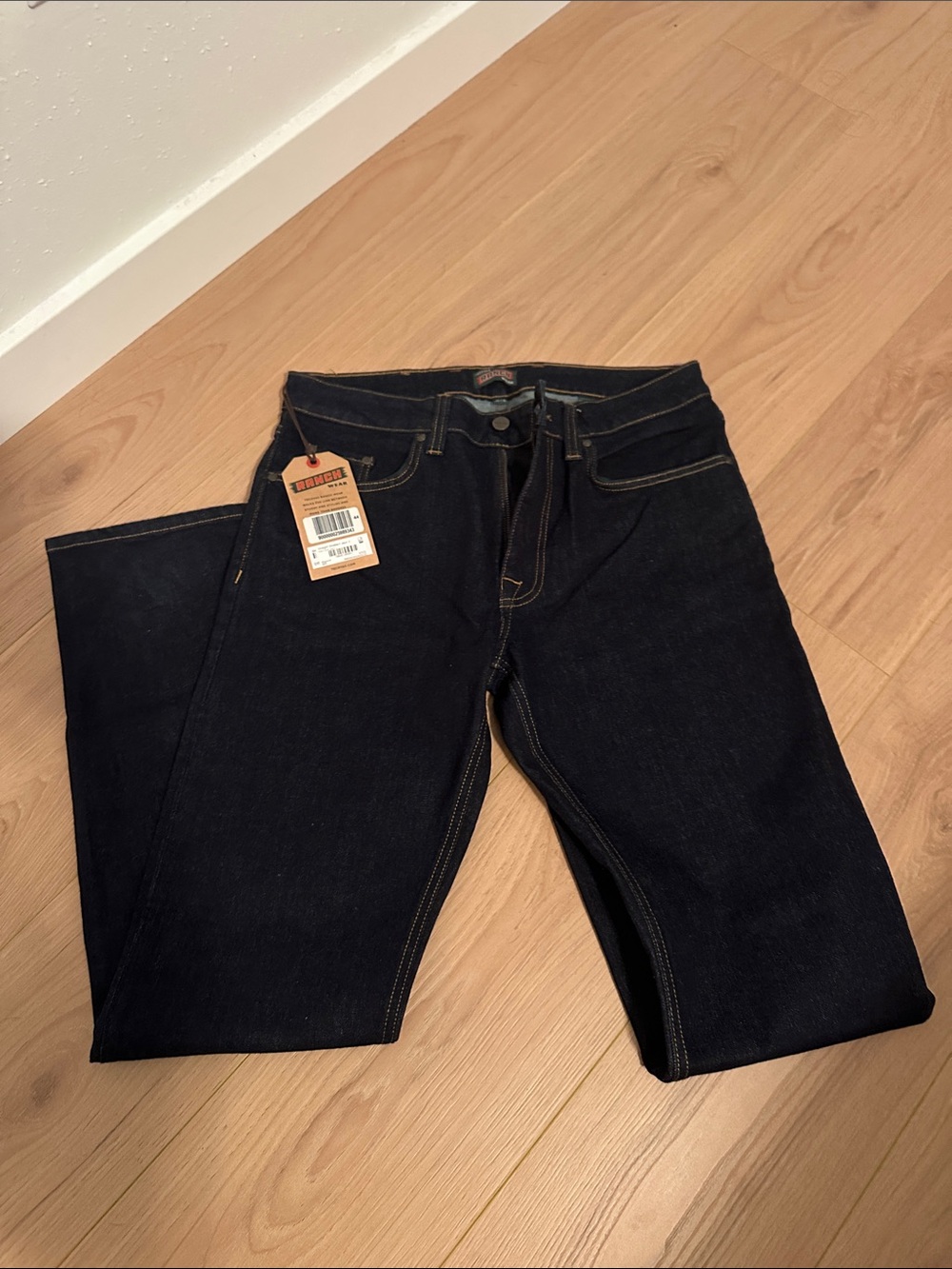 Tecovas Men's Dark Indigo Straight Jeans
